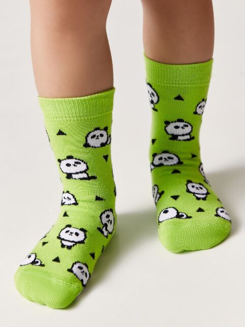 Антискользящие носки TIP-TOP с рисунком «Panda» - купить в интернет-магазине Conte