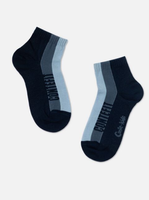 Короткие спортивные носки ACTIVE lycra® цвета джинс, модель 579 - купить в интернет-магазине Conte