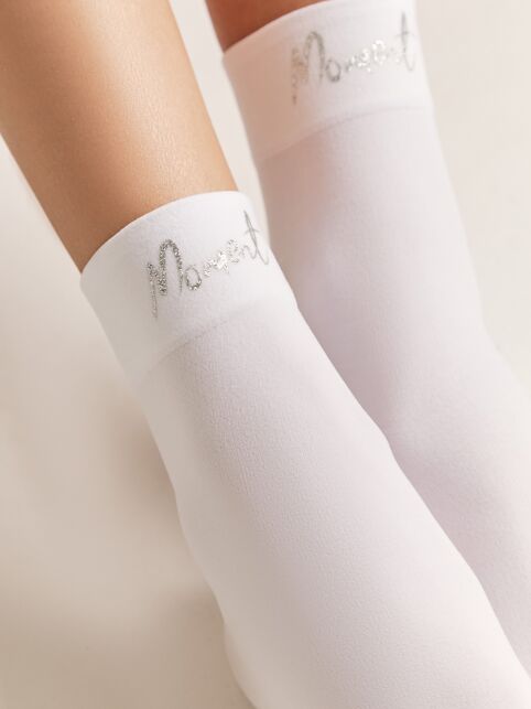 Матовые носки с сияющей термоаппликацией Moment - купить в интернет-магазине Conte