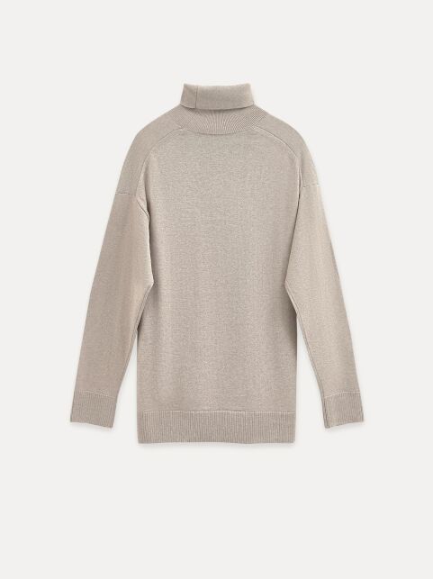 Джемпер с отложным воротником-стойкой и разрезами по бокам LDK 24109 - купить в интернет-магазине Conte