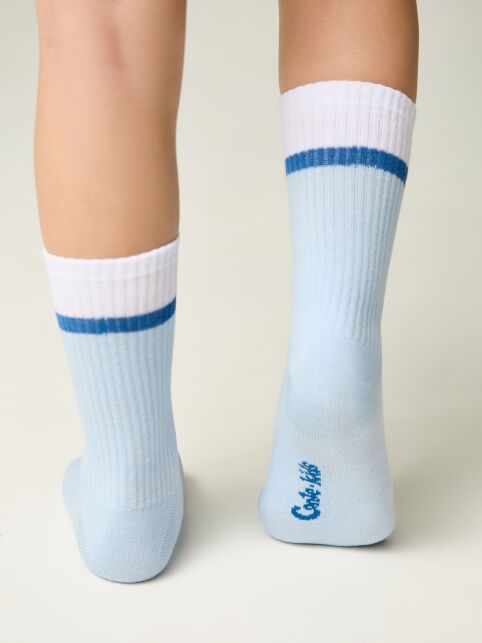 Удлиненные носки с контрастной линией на резинке - купить в интернет-магазине Conte