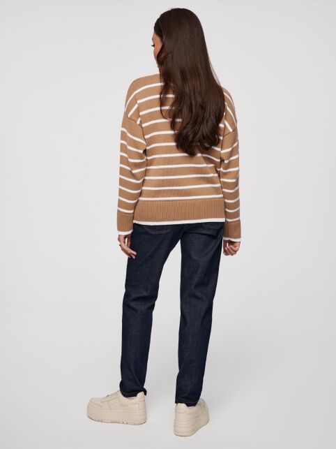 Джинсы mom с высокой посадкой из raw-денима CON-546 - купить в интернет-магазине Conte