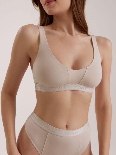 Бюстье из микромодала с декоративными линиями BODY TOUCH LBE 3192 - купить в интернет-магазине Conte
