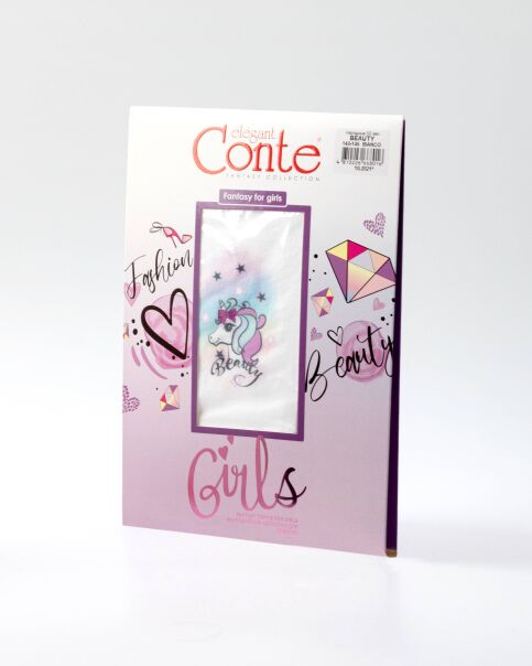 Колготки из микрофибры с рисунком BEAUTY - купить в интернет-магазине Conte