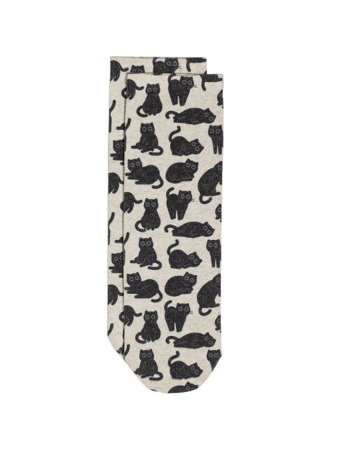 Носки со льном из лимитированной коллекции BEST FRIENDS «Чёрный кот» - купить в интернет-магазине Conte