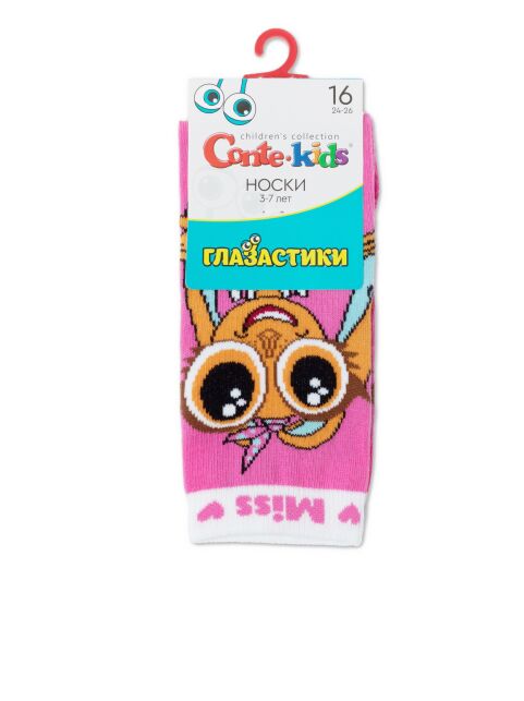 Хлопковые носки «Глазастики» Miss - купить в интернет-магазине Conte