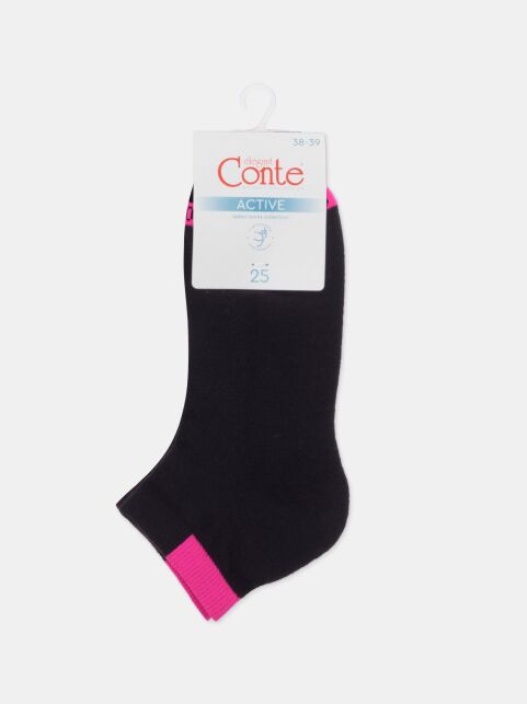 Короткие носки из хлопка с рисунком "сетка" и махровой стопой - купить в интернет-магазине Conte