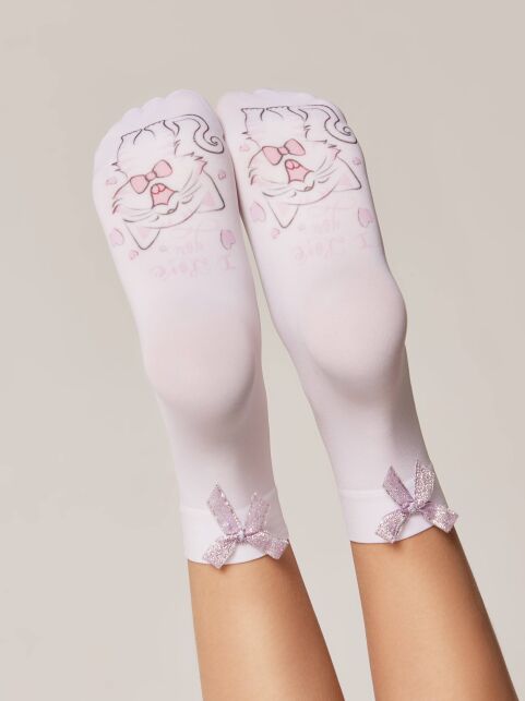 Носки с рисунком и бантиком LOVE - купить в интернет-магазине Conte