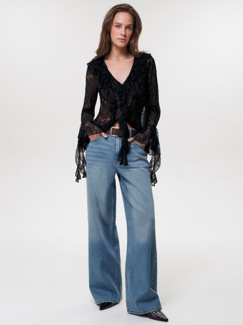 Блуза из кружева с рюшами LBL 3741 - купить в интернет-магазине Conte