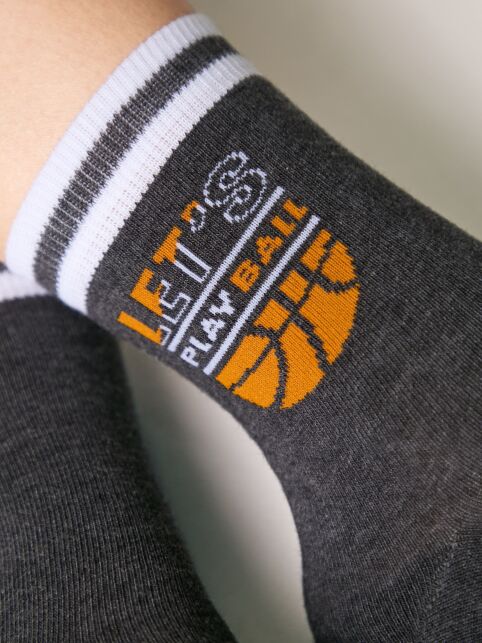 Хлопковые темно-серые носки SOF-TIKI с махровой стопой - купить в интернет-магазине Conte