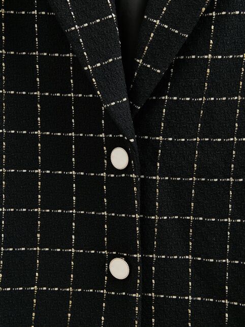 Жакет в клетку из твида LJ 3265 - купить в интернет-магазине Conte
