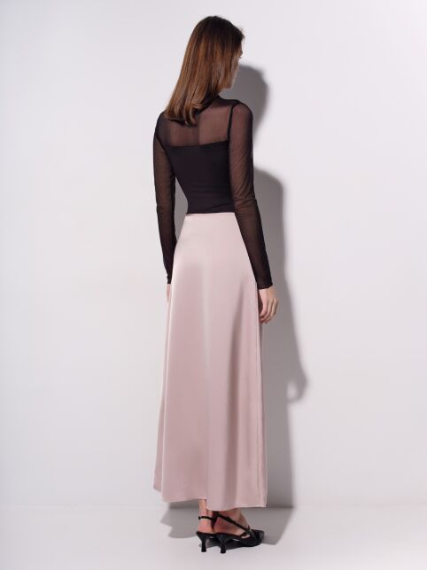 Боди с драпировкой и рукавами из сетки LBD 3406 - купить в интернет-магазине Conte