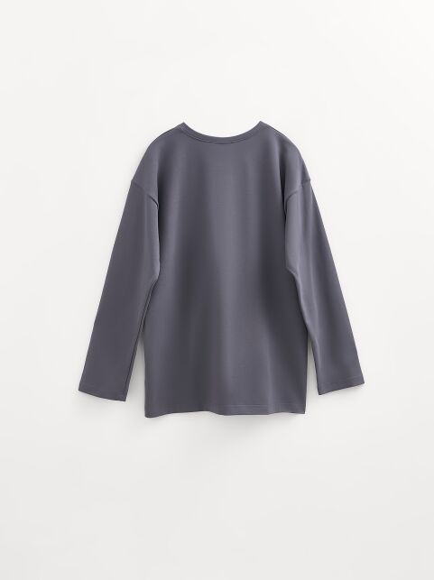 Лонгслив свободного кроя из хлопка LD 3142 Лонгслив свободного кроя из хлопка LD 3142 - купить в интернет-магазине Conte