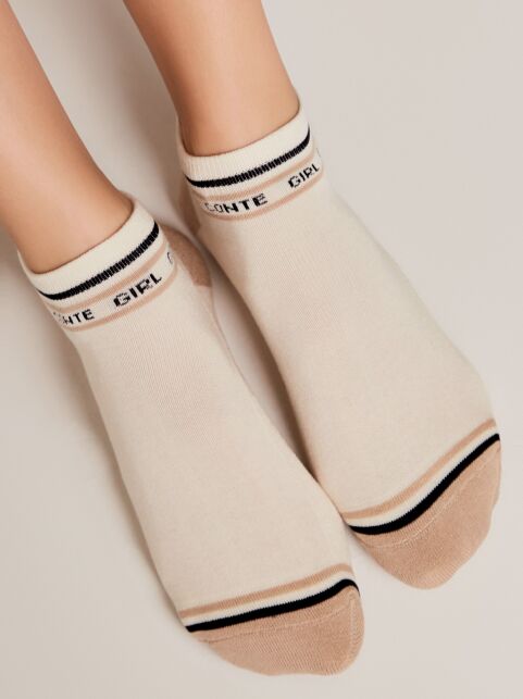 Короткие носки из хлопка с махровой стопой "Conte girl" - купить в интернет-магазине Conte