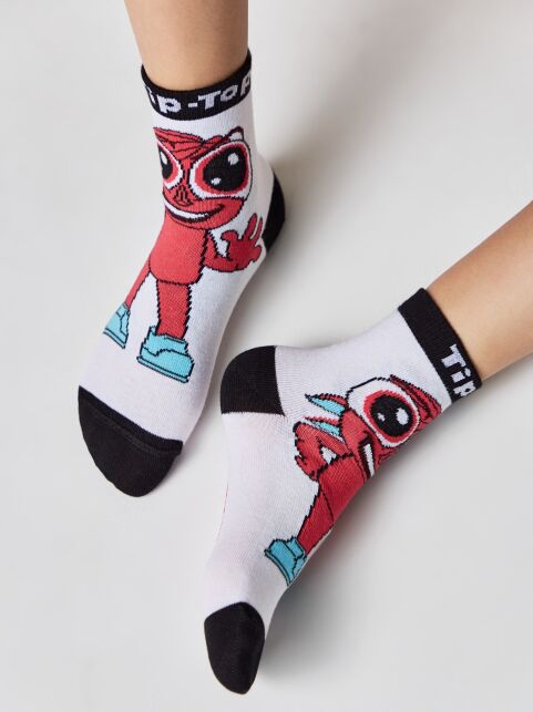 Хлопковые носки «Глазастики» Tip-top - купить в интернет-магазине Conte