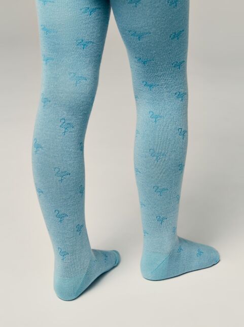 Хлопковые колготки с рисунком «фламинго» - купить в интернет-магазине Conte