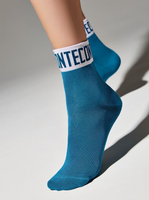 Удлиненные графитовые носки из вискозы «Conte» - купить в интернет-магазине Conte