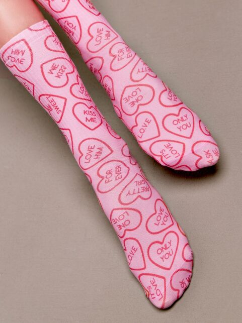 Удлиненные носки из лимитированной коллекции с рисунками "Be sweet" - купить в интернет-магазине Conte