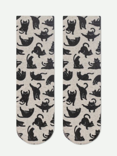 Носки с принтом из смесовой пряжи с хлопком и льном «Yoga» - купить в интернет-магазине Conte