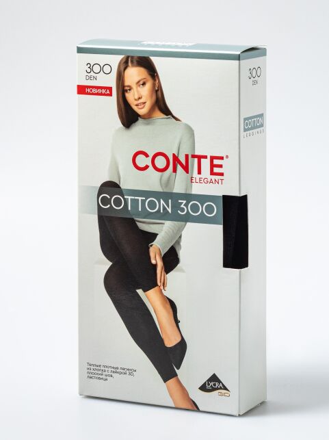 Теплые легинсы из хлопка COTTON 300 Теплые легинсы из хлопка COTTON 300 - купить в интернет-магазине Conte