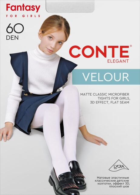 Матовые колготки VELOUR из нитей микрофибры - купить в интернет-магазине Conte