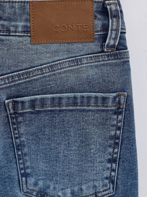 Джинсы skinny оксидной варки с необработанным краем CON-652 - купить в интернет-магазине Conte