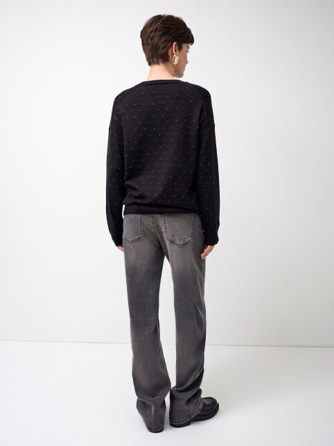 Джемпер с рисунком «в точки» из пряжи с хлопком и модалом LDK 2509 - купить в интернет-магазине Conte