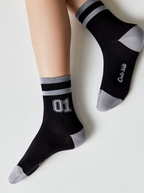 Хлопковые носки с рисунком “01” - купить в интернет-магазине Conte