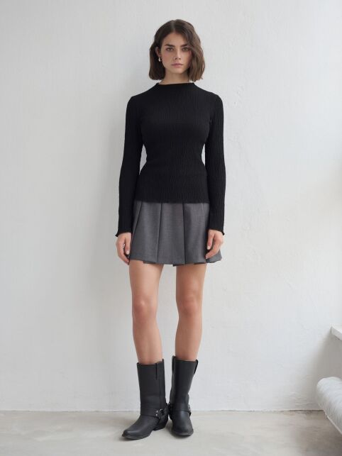 Джемпер с жатым эффектом LD 3235 Джемпер с жатым эффектом LD 3235 - купить в интернет-магазине Conte