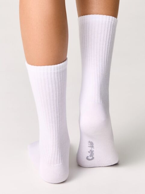 Удлиненные детские носки из хлопка в рубчик Удлиненные детские носки из хлопка в рубчик - купить в интернет-магазине Conte