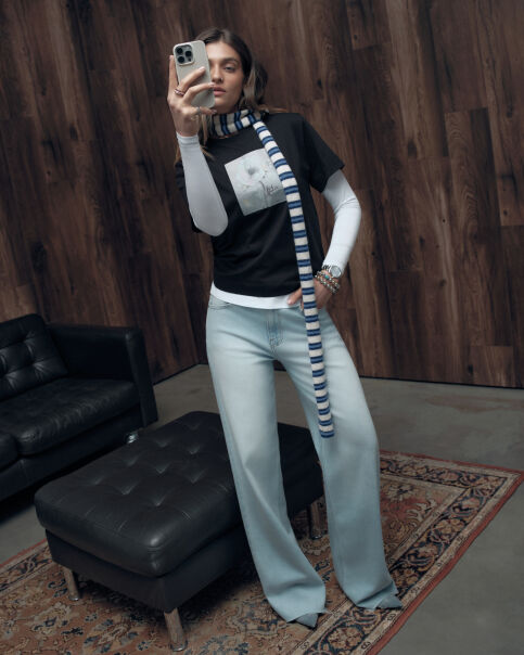 Футболка из хлопка Floriography с рисунком «Анемон» LD 3470 - купить в интернет-магазине Conte