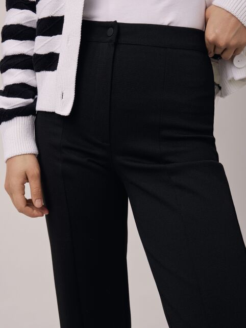 Брюки c разрезами из костюмного полотна LBK 2820 - купить в интернет-магазине Conte