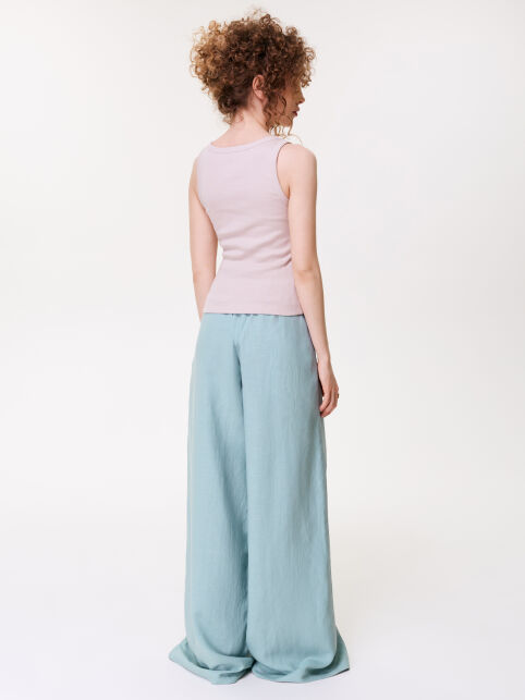 Широкие льняные брюки с вискозой LBK 3479 - купить в интернет-магазине Conte