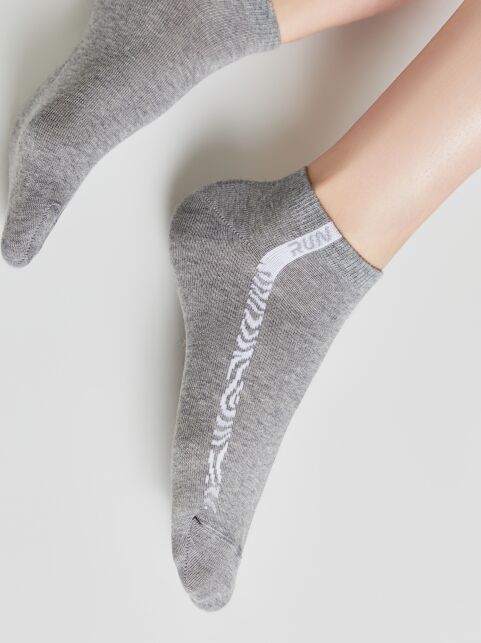 Короткие спортивные носки из хлопка с рисунками ACTIVE, модель 566 - купить в интернет-магазине Conte