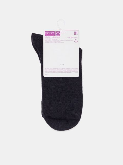 Теплые носки с шерстью в мелкий рубчик COMFORT - купить в интернет-магазине Conte