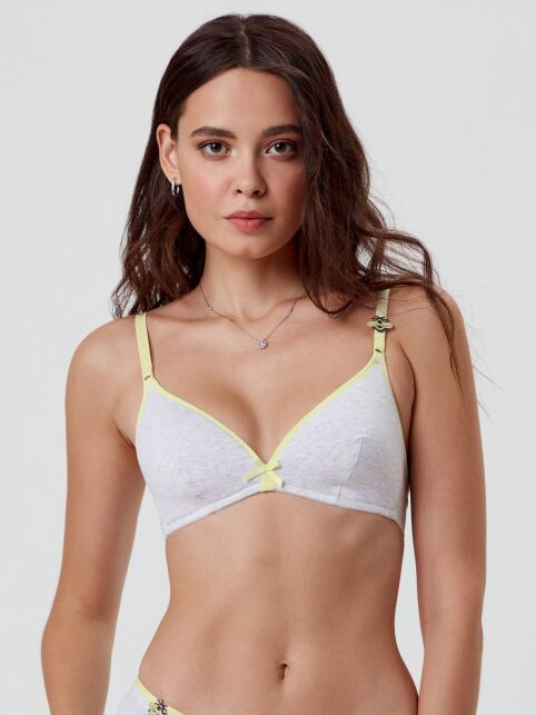 Хлопковый бюстгальтер без каркасов Bee Happy RB 7147 - купить в интернет-магазине Conte