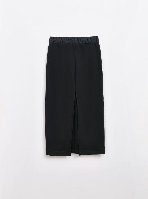 Юбка из футера на флисе с кокеткой на молнии LU 2845 - купить в интернет-магазине Conte