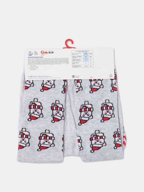 Новогодние хлопковые колготки с рисунком «Мишки» - купить в интернет-магазине Conte