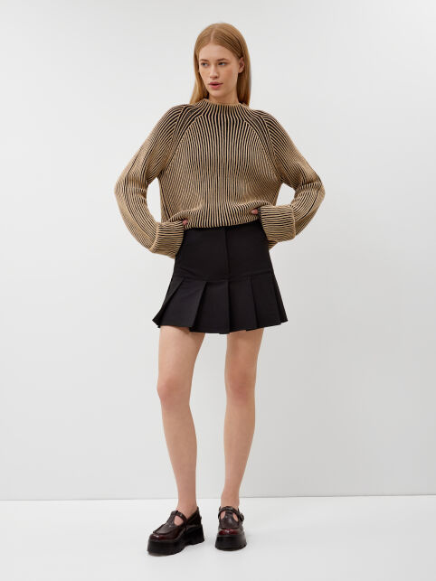 Юбка-mini из трикотажного полотна со складками LU 3221 - купить в интернет-магазине Conte