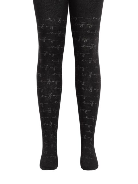 Колготки из хлопка с надписями «Enjoy» - купить в интернет-магазине Conte