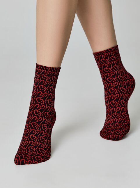 Плотные носки с рисунками «Love» - купить в интернет-магазине Conte