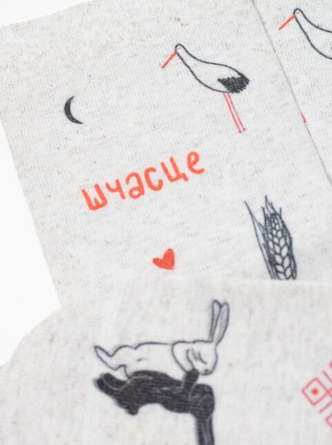 Носки из смесовой пряжи с хлопком и льном «Шчасце» - купить в интернет-магазине Conte