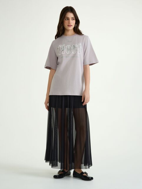 Футболка из хлопка с рисунком «Fiori» LD 3036 - купить в интернет-магазине Conte