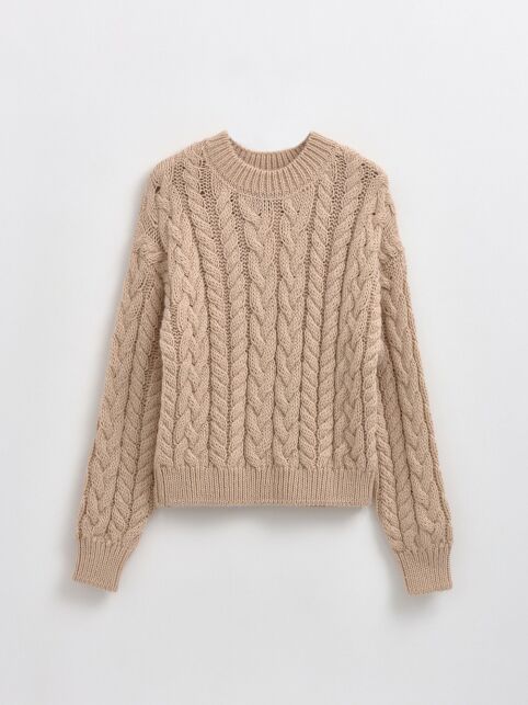 Укороченный джемпер с косами LDK 243 - купить в интернет-магазине Conte