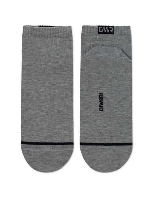 Короткие серые носки из хлопка с отсылкой к логотипу бренда, модель 184 - купить в интернет-магазине Conte