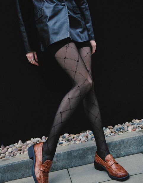 Колготки в ромбы с эффектом мелкой сетки PATTERN MESH - купить в интернет-магазине Conte