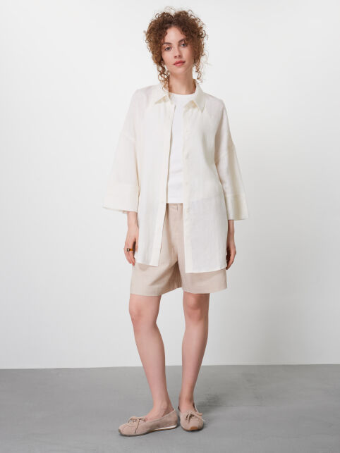 Льняная рубашка с вискозой LRU 3482 - купить в интернет-магазине Conte