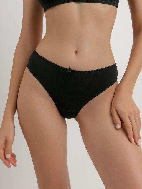Трусы «бикини» из хлопка с бантиком BASIC COLLECTION LB 5007 - купить в интернет-магазине Conte