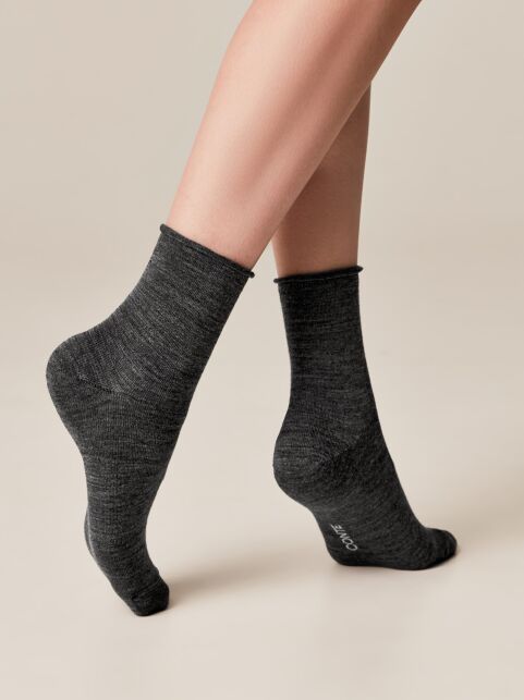 Удлиненные теплые носки с шерстью - купить в интернет-магазине Conte