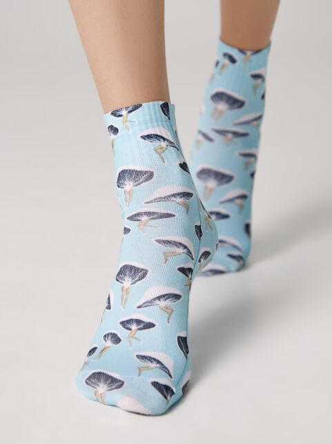 Укороченные носки с хлопком «Mushrooms» - купить в интернет-магазине Conte